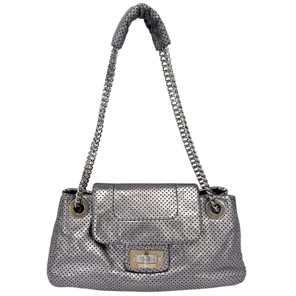 Chanel Women's Perforated Shoulder Bag, Size 2.55, Turnlock Closure, Leather,...